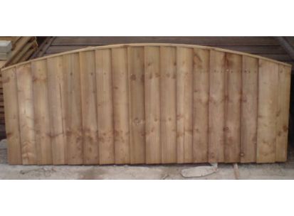 Heavy Duy Vertical Bow Top Fence Panels